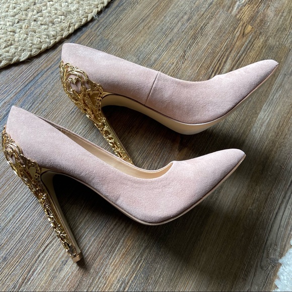 Justfab Sarina Embellished Heel Pump Size 9 - Picture 10 of 16